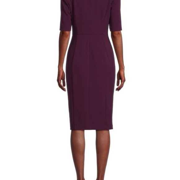 NWT Calvin Klein Zip Midi Sheath Dress | Size 2 | Sold Out Style - Picture 2 of 8